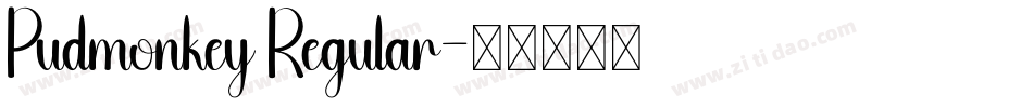 Pudmonkey Regular字体转换
